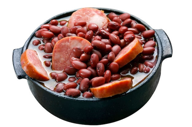 Feijoada de frijol morado