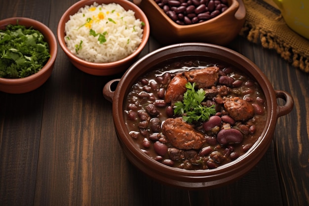 Feijoada ist ein traditionelles brasilianisches Essen.