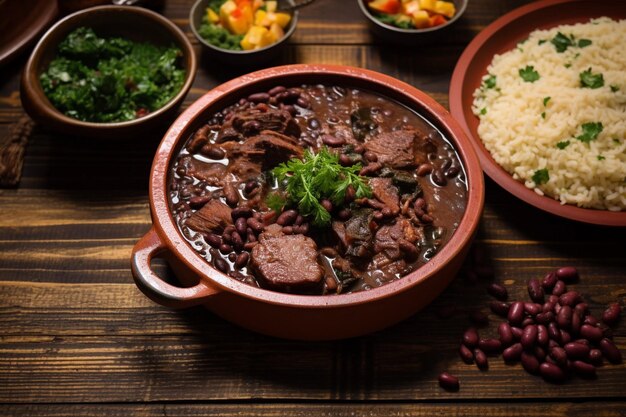 Feijoada ist ein traditionelles brasilianisches Essen.