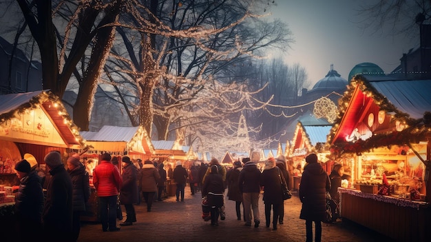 Feira de presentes de férias