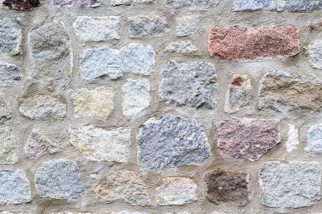 Foto feito de pedras naturais, completamente rebocada parede, textura