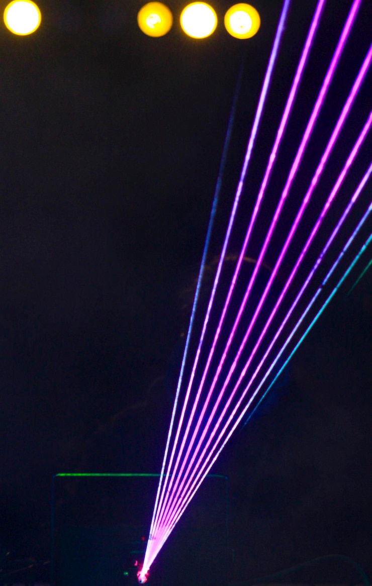 Foto feixes de luz gerados por um projetor