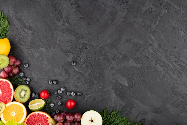 Feld grunge Hintergrund mit Frucht