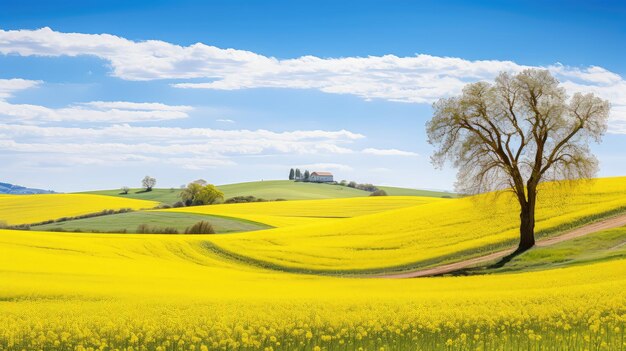 Feld ländlich gelb weiß idyllisch