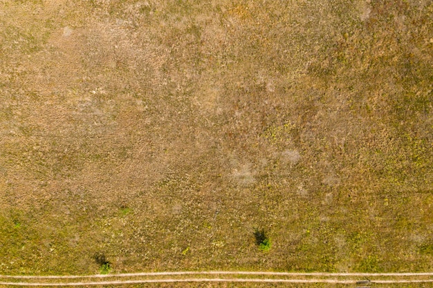 Feldansicht von oben Sommerhintergrund