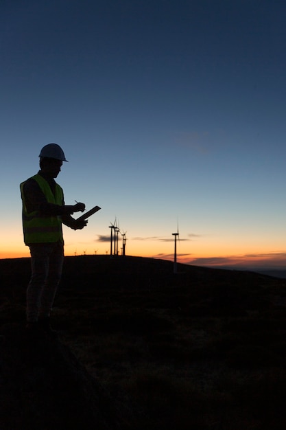 Foto felder für windparks