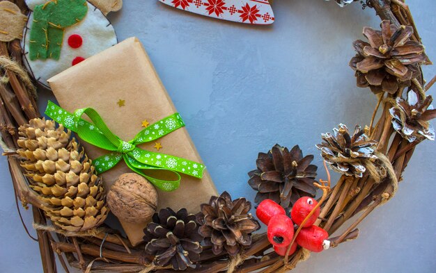 Felices fiestas navideñas mágicas decoraciones navideñas