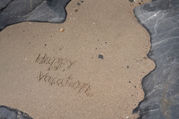 felices vacaciones en la playa