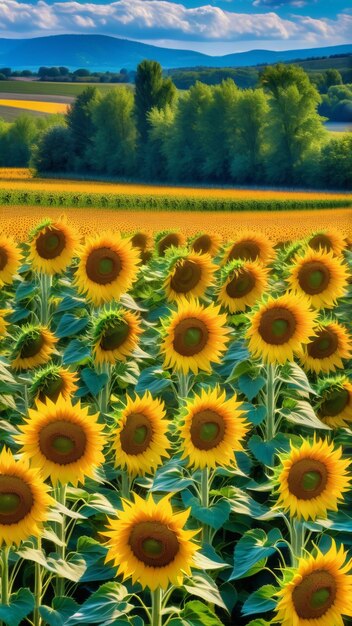 La felicidad del girasol.