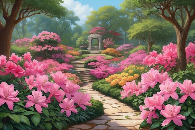 La felicidad del jardín de las azaleas