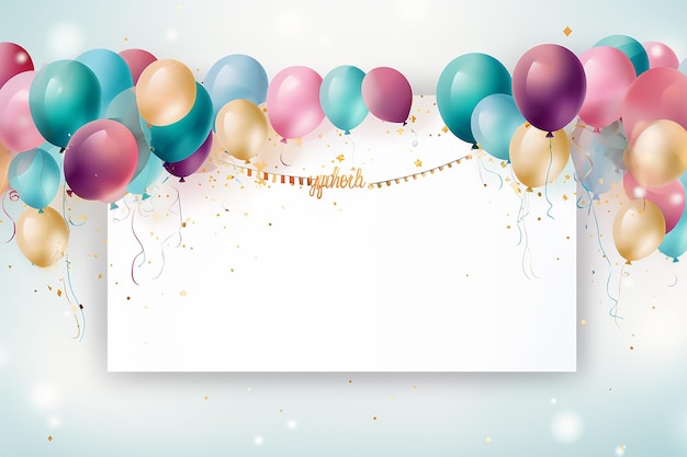 feliz aniversário banner modelo promoção design ar 32