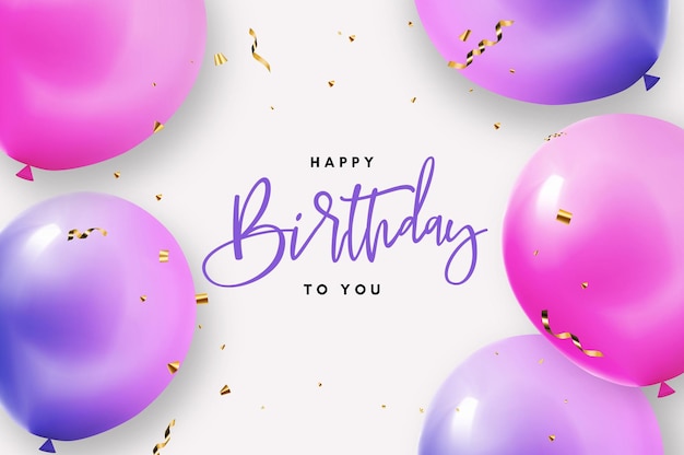 feliz aniversário Banner