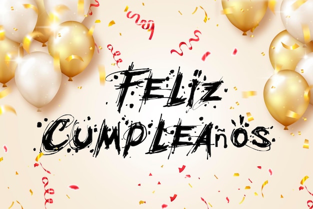 feliz aniversário em espanhol, (feliz cumpleaños)