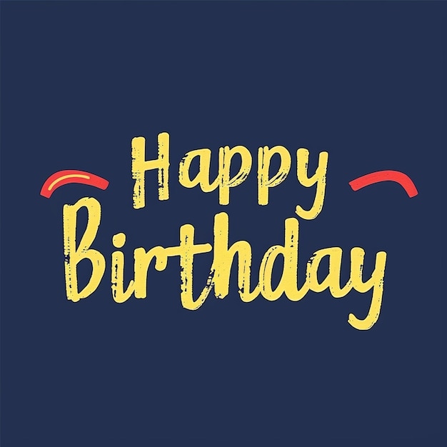 feliz aniversário texto ilustração design fundo saudação decoração festa crianças