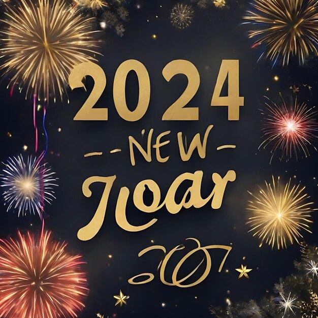 Feliz ano novo 2024 AI