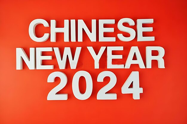 Feliz Ano Novo Chinês Comemore 2024