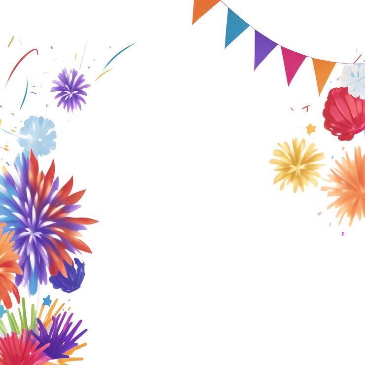 Foto feliz ano novo fogos de artifício confeti imagens de fundo coleções de papéis de parede bonitos ai gerados