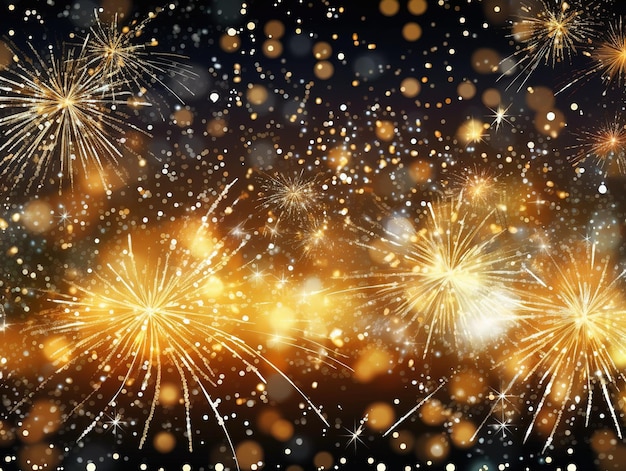 Feliz ano novo fogos de artifício