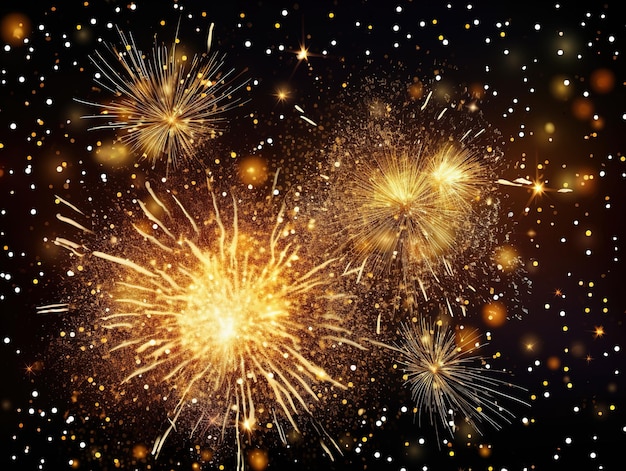 Feliz ano novo fogos de artifício