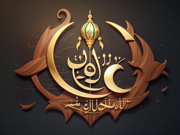 Feliz ano novo hijri 1445 caligrafia árabe ano novo islâmico