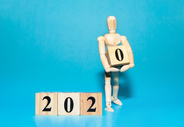 Feliz año nuevo 2020 concepto de celebración