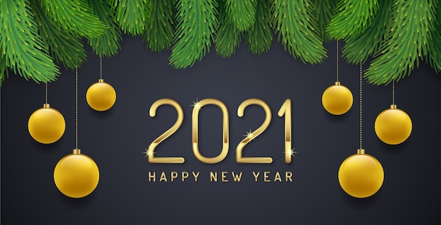 Feliz año nuevo 2021 tarjeta de felicitación