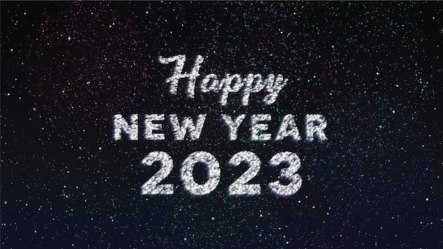 feliz año nuevo 2023 saludo celebración