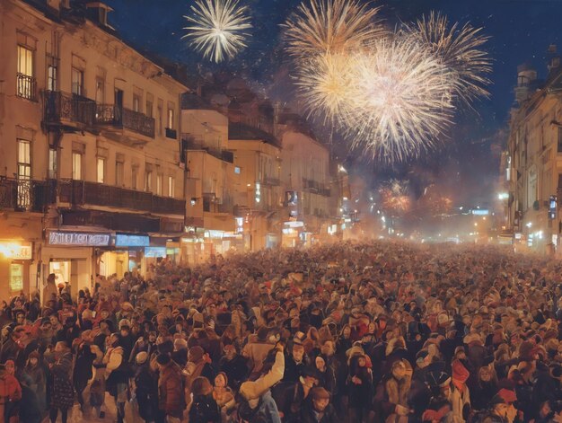 Foto feliz año nuevo 2024 imágenes de celebración del nuevo año 2024 imágenes