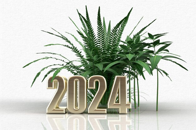 Feliz año nuevo 2024 lujo dorado