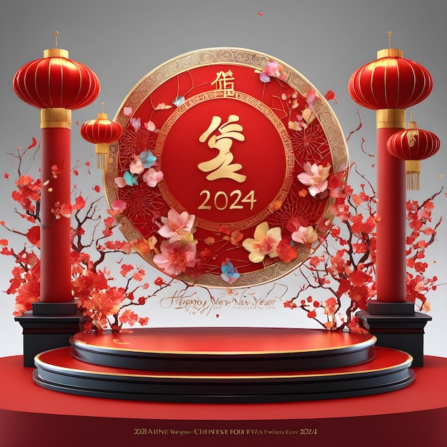 Feliz año nuevo 2024 A medida que entramos en un nuevo año es también el momento de celebrar el año nuevo chino un tiempo de