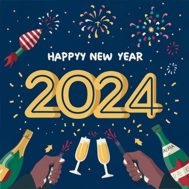 Feliz año nuevo 2024.