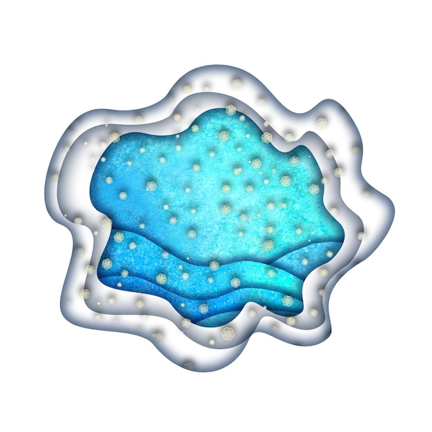 Feliz año nuevo y Feliz Navidad diseño acuarela de colinas dibujadas a mano copos de nieve en fondo azul púrpura