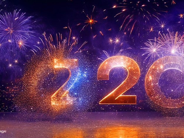 Feliz año nuevo fondo de pantalla Feliz año nuevo 2024 Fondo de pantalla Imagen alta