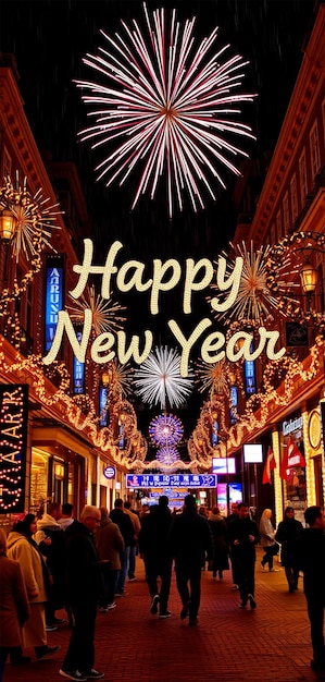 Feliz año nuevo de fondo