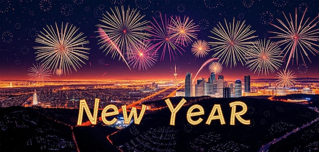Feliz año nuevo de fondo