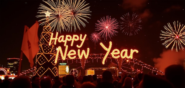 Feliz año nuevo de fondo
