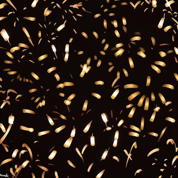 Foto feliz año nuevo fuegos artificiales confeti imágenes de fondo colecciones lindos fondos de pantalla ai generados