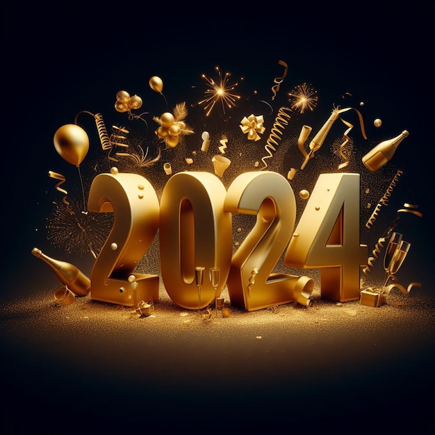 Feliz año nuevo gratis 2024 Antecedentes