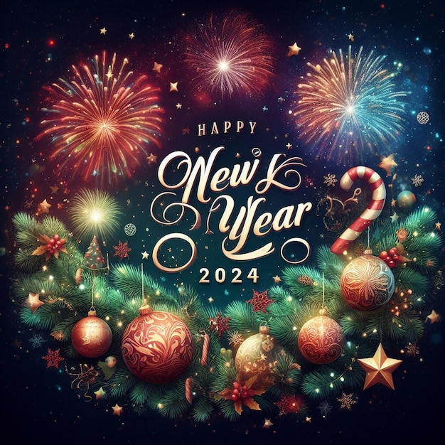 Feliz año nuevo y imágenes de fondo de Navidad últimas imágenes de fondo de Feliz año nuevo 2024