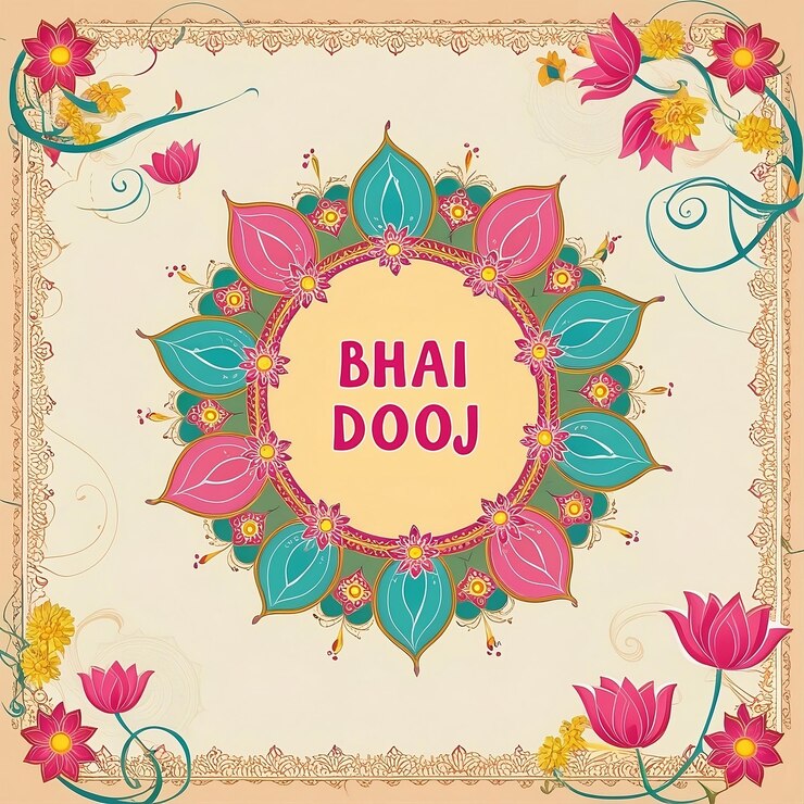 Feliz Bhai Dooj Celebraciones El fondo creado con generativo Ai