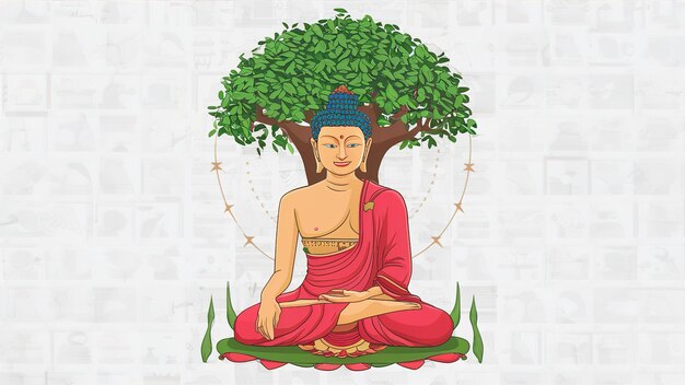 Feliz Buda Purnima VesakFestival budista