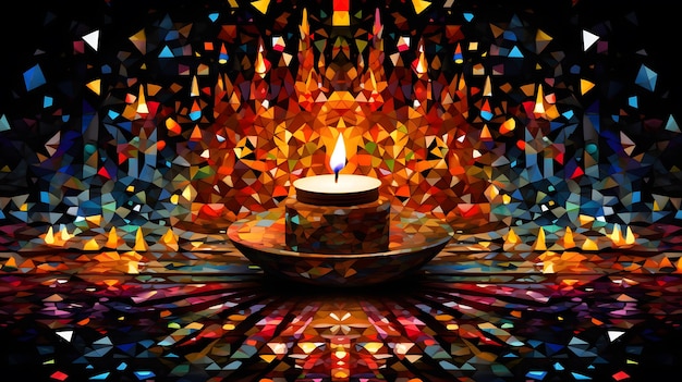 Feliz celebração de Diwali