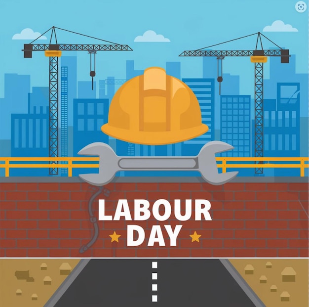 Feliz celebração do Dia do Trabalho Americano