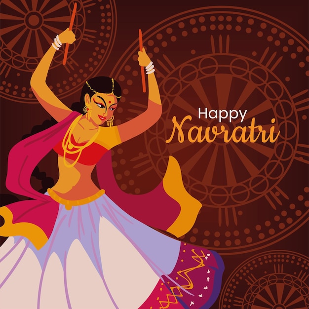 Feliz celebração navratri