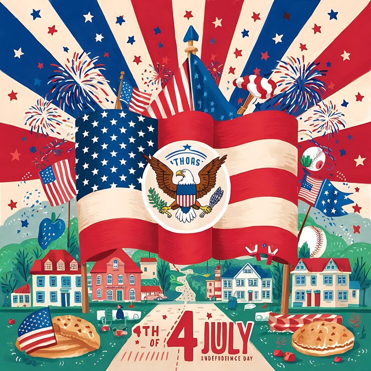 Feliz celebración del Día de la Independencia del 4 de julio