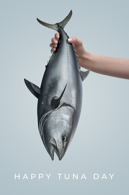 Foto feliz celebración del día mundial del atún