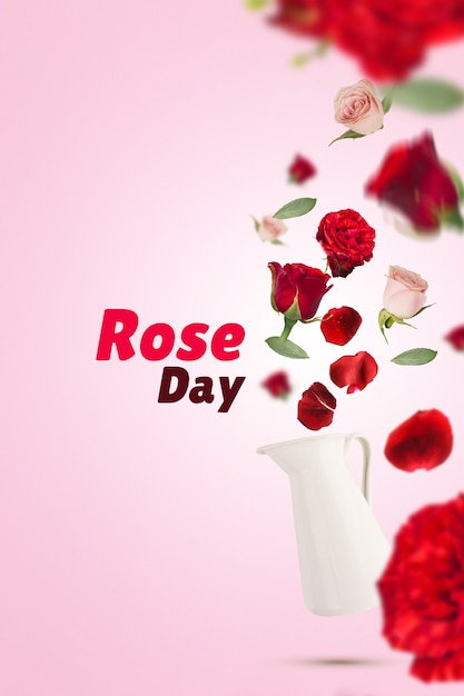 Feliz celebración del día de las rosas