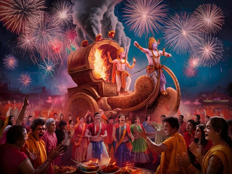 Feliz celebración de Dusshera