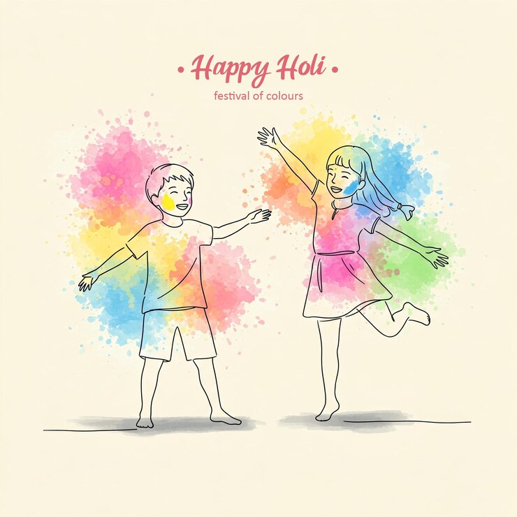 Feliz celebración de Holi