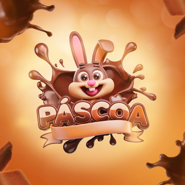 Feliz Coelho de Páscoa com Chocolata